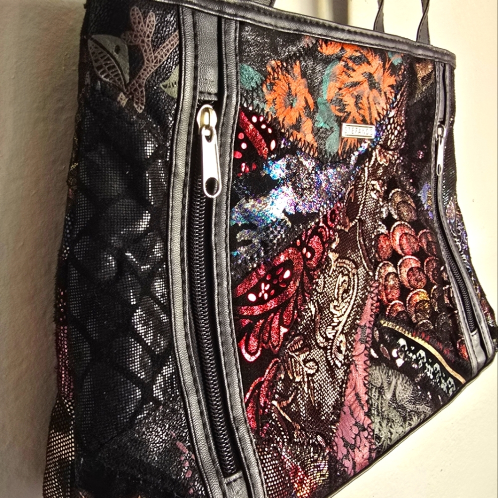 90's Metallic Patchwork Purse - image 2